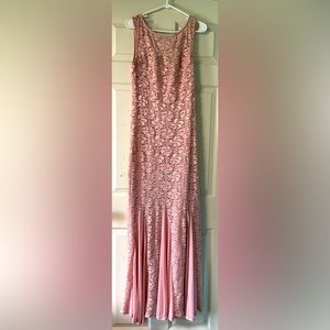 Beautiful sparkly rose gold dress